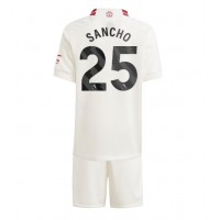 Koszulka piłkarska Manchester United Jadon Sancho #25 Strój Trzeci dla dzieci 2023-24 tanio Krótki Rękaw (+ Krótkie spodenki)